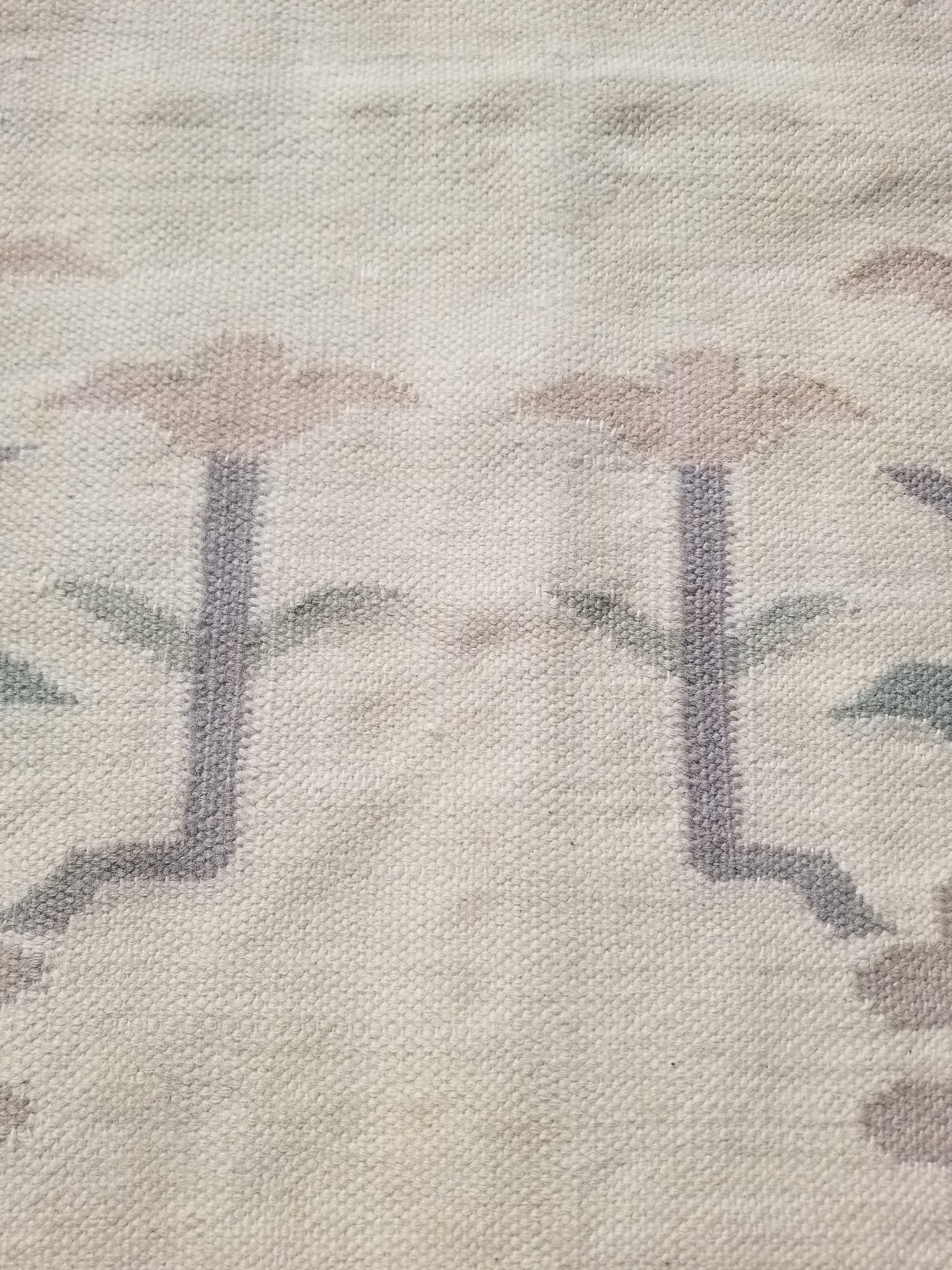 Vintage Traditional Handmade Swedish Flatweave Wool Kilim Rug 148x94cms