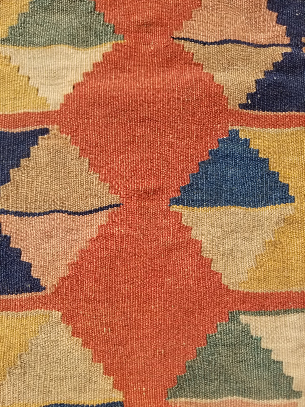 Vintage Traditional Handmade Sherazi Wool Kilim Rug 146x108cms