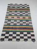 Vintage African Ceremonial 20th C Cloth EWE Strip-Woven Cotton GHANA 211x127cm