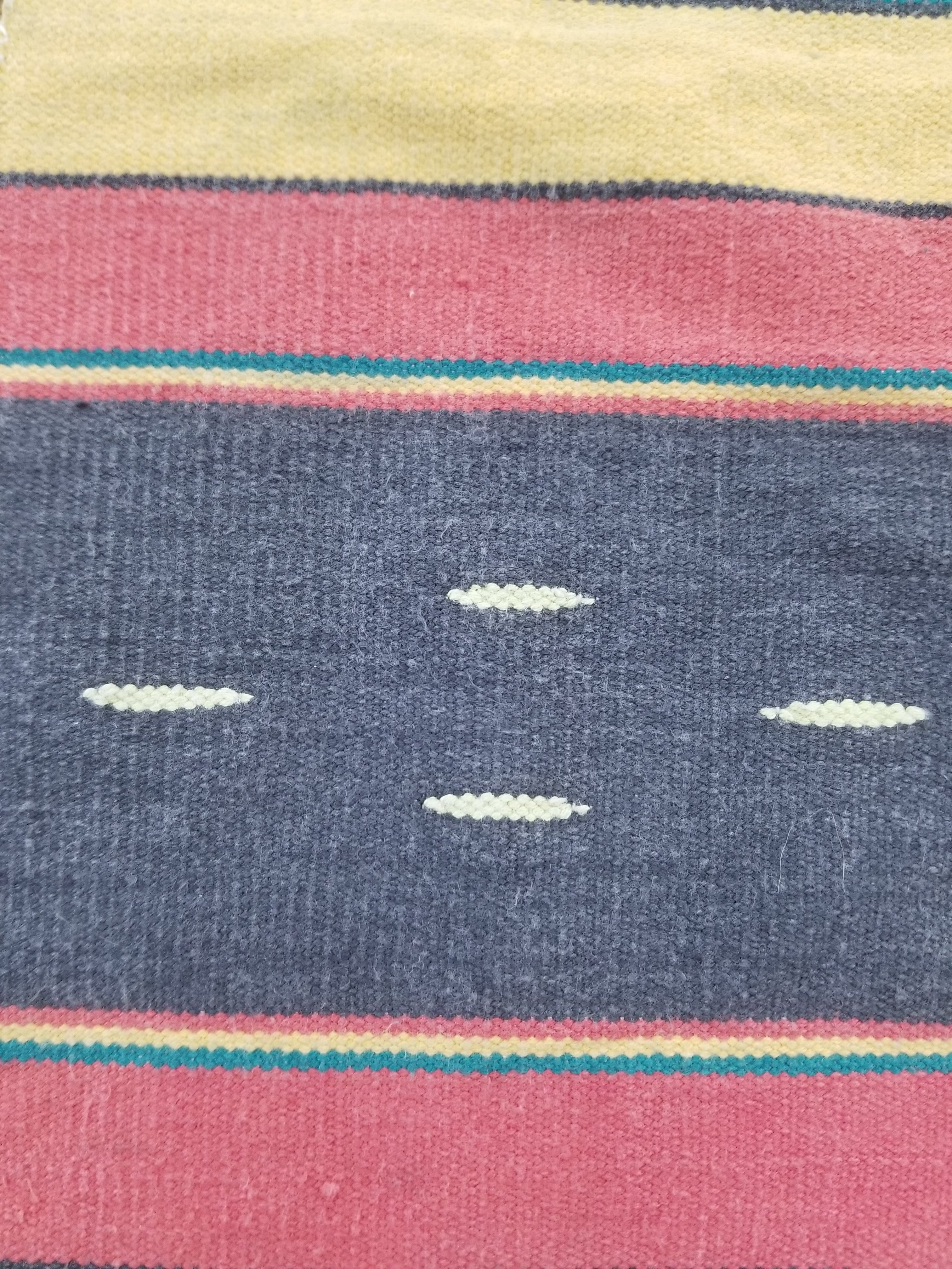 Vintage African Ceremonial 20th C Cloth EWE Strip-Woven Cotton GHANA 211x127cm