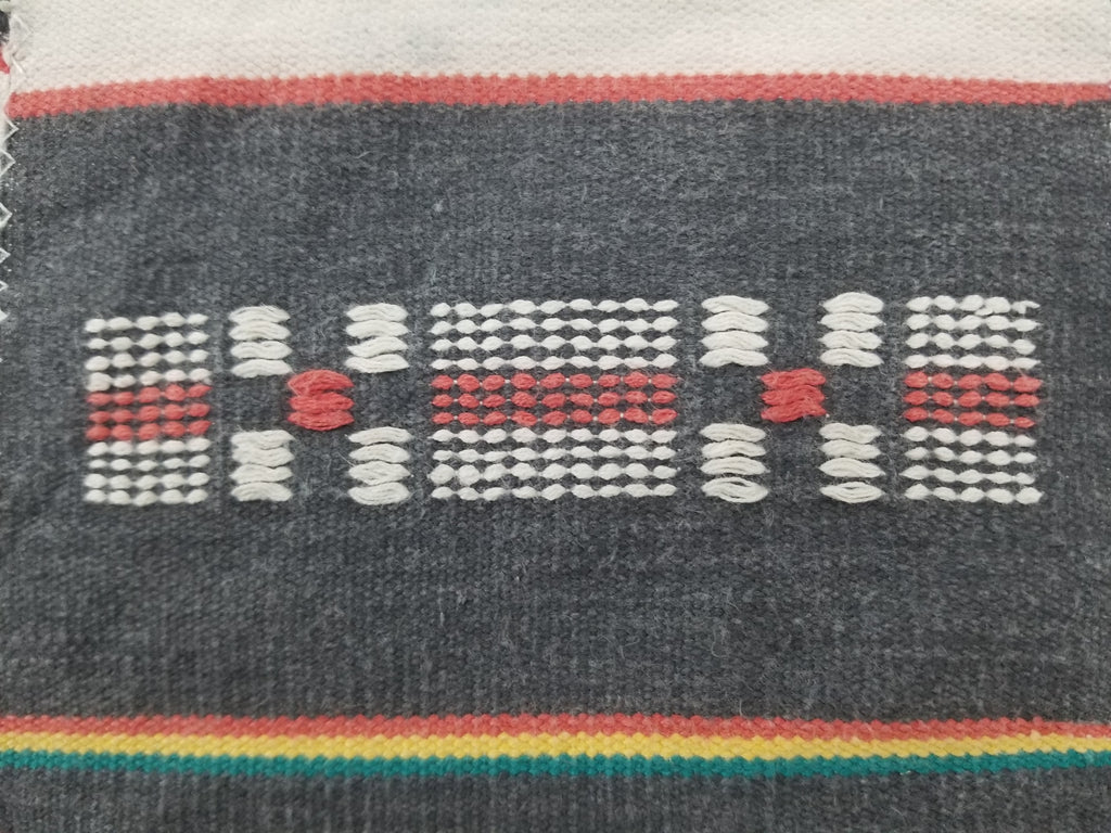 Vintage African Ceremonial 20th C Cloth EWE Strip-Woven Cotton GHANA 211x127cm