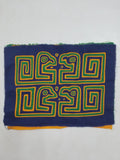 Vintage Traditional Kuna Mola Applique Work Folk Art Panel 31x23cm