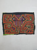 Vintage Traditional Kuna Mola Applique Work Folk Art Panel 40x28cm