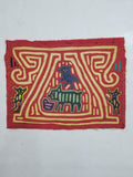 Vintage Traditional Kuna Mola Applique Work Folk Art Panel 40x30cm