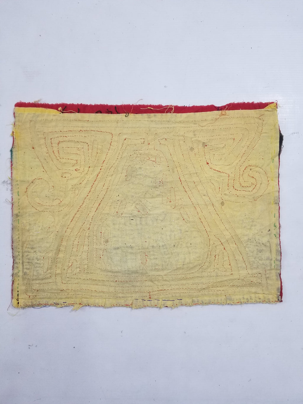 Vintage Traditional Kuna Mola Applique Work Folk Art Panel 40x30cm