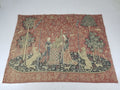 Antique European Lady & The Unicorn Medieval Wall Hanging Tapestry 222x168cm