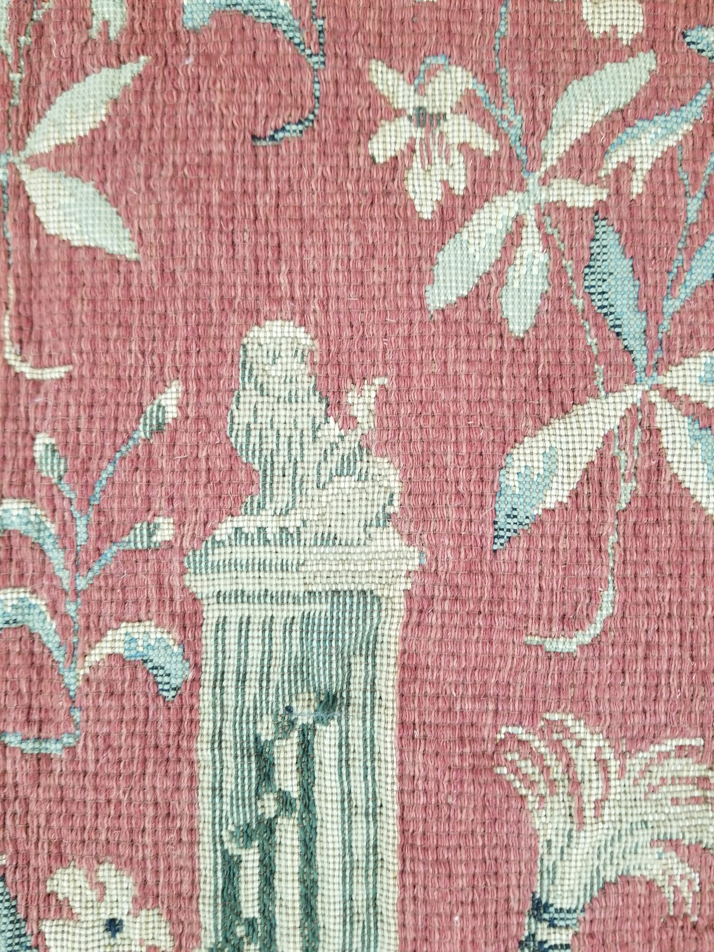 Antique European Lady & The Unicorn Medieval Wall Hanging Tapestry 222x168cm