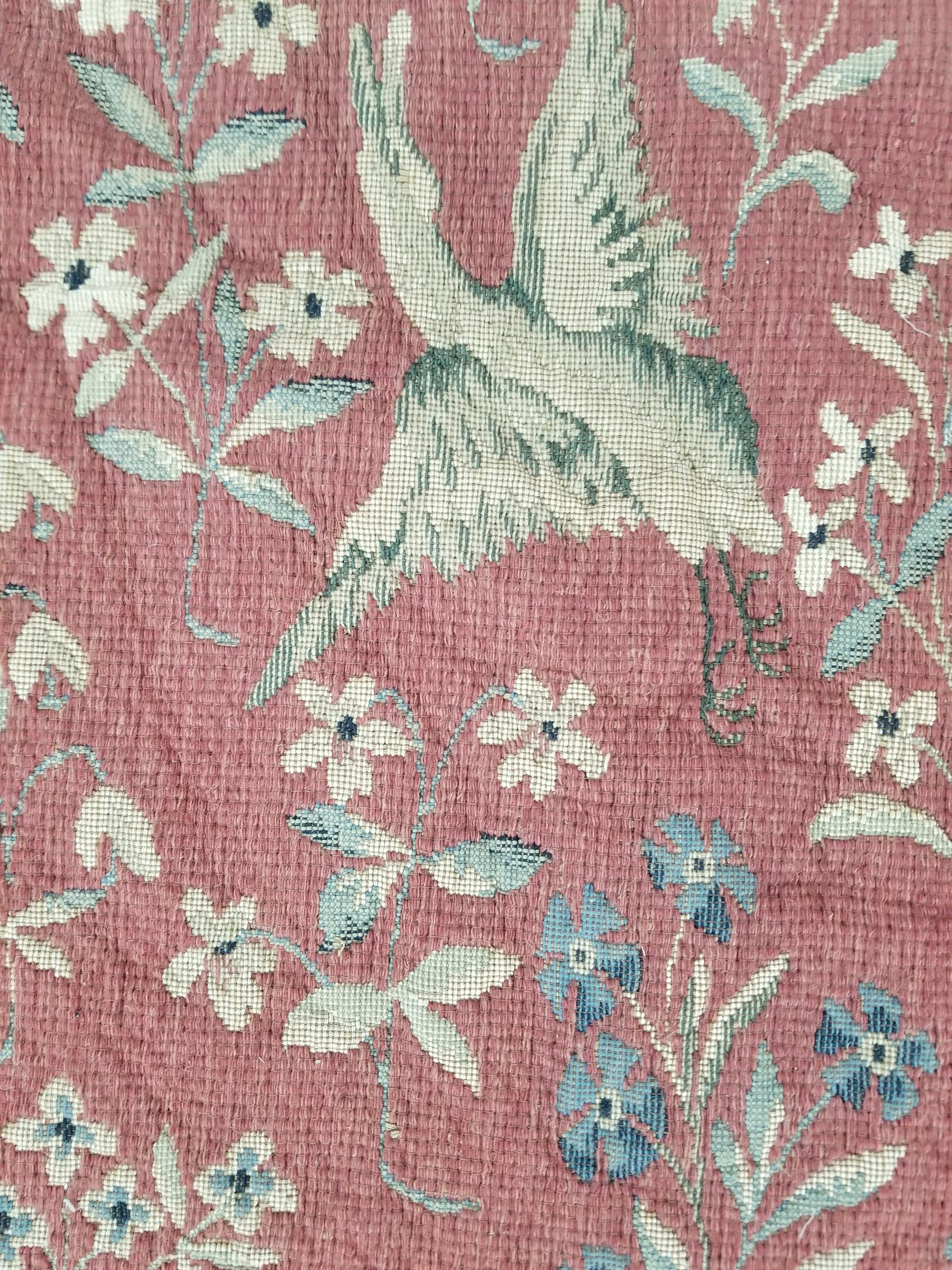 Antique European Lady & The Unicorn Medieval Wall Hanging Tapestry 222x168cm