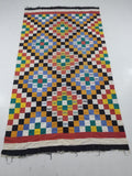 Vintage African Handwoven Ewe Kente Cloth - Ghana Textile Art 238x130cm
