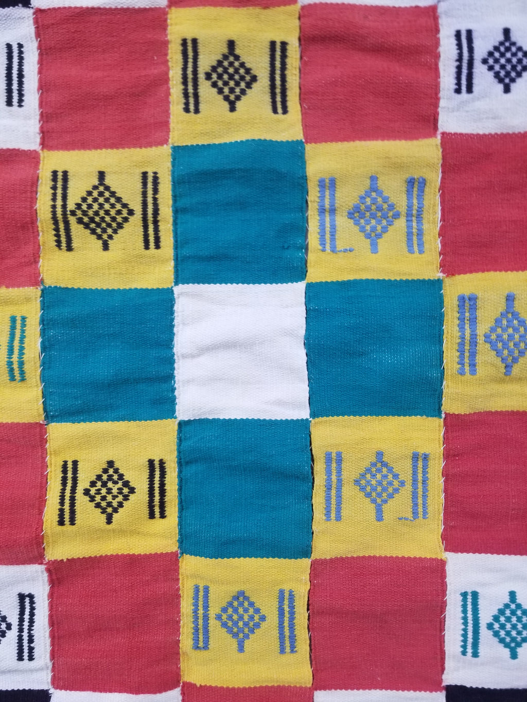 Vintage African Handwoven Ewe Kente Cloth - Ghana Textile Art 238x130cm