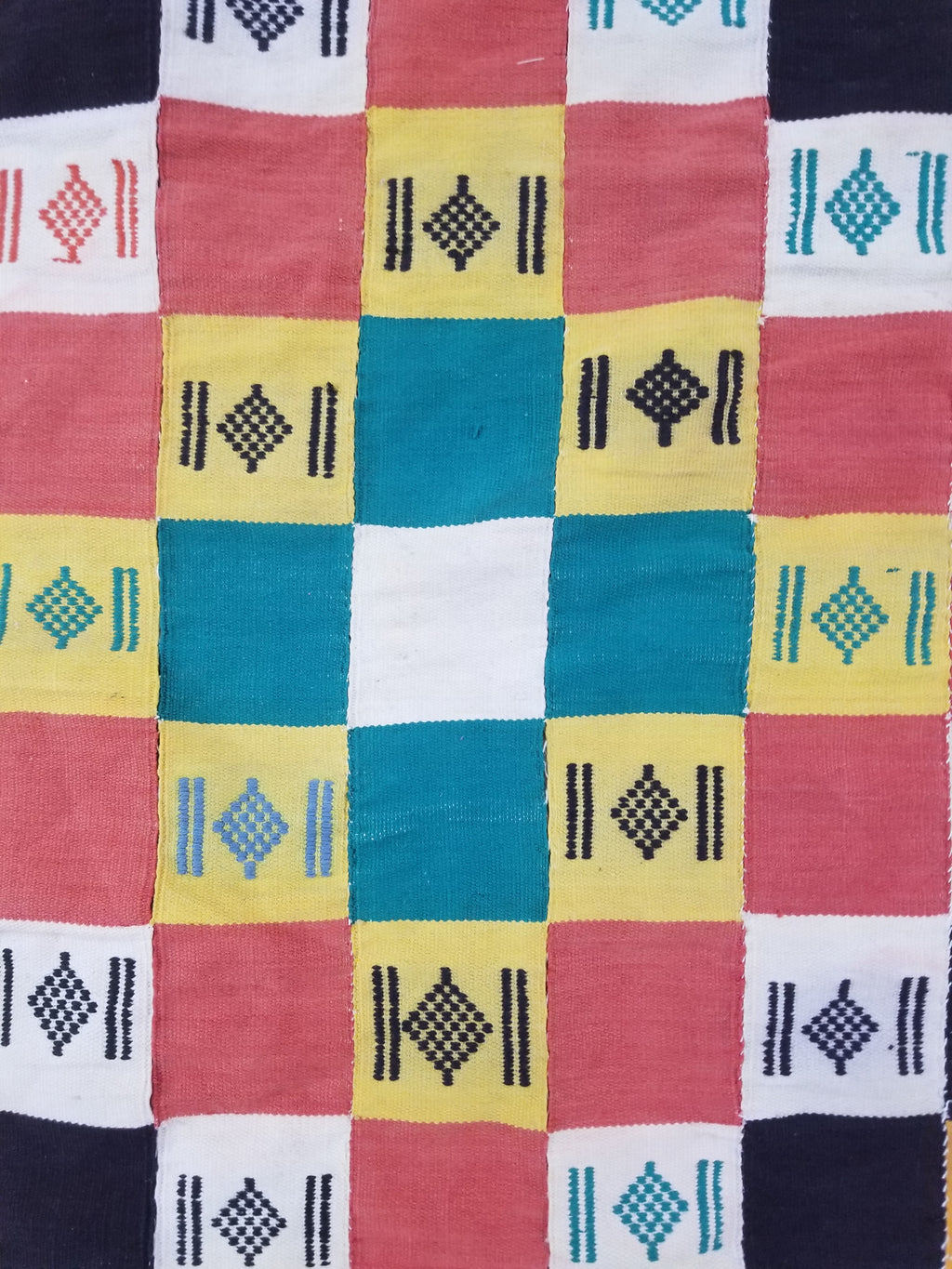 Vintage African Handwoven Ewe Kente Cloth - Ghana Textile Art 238x130cm