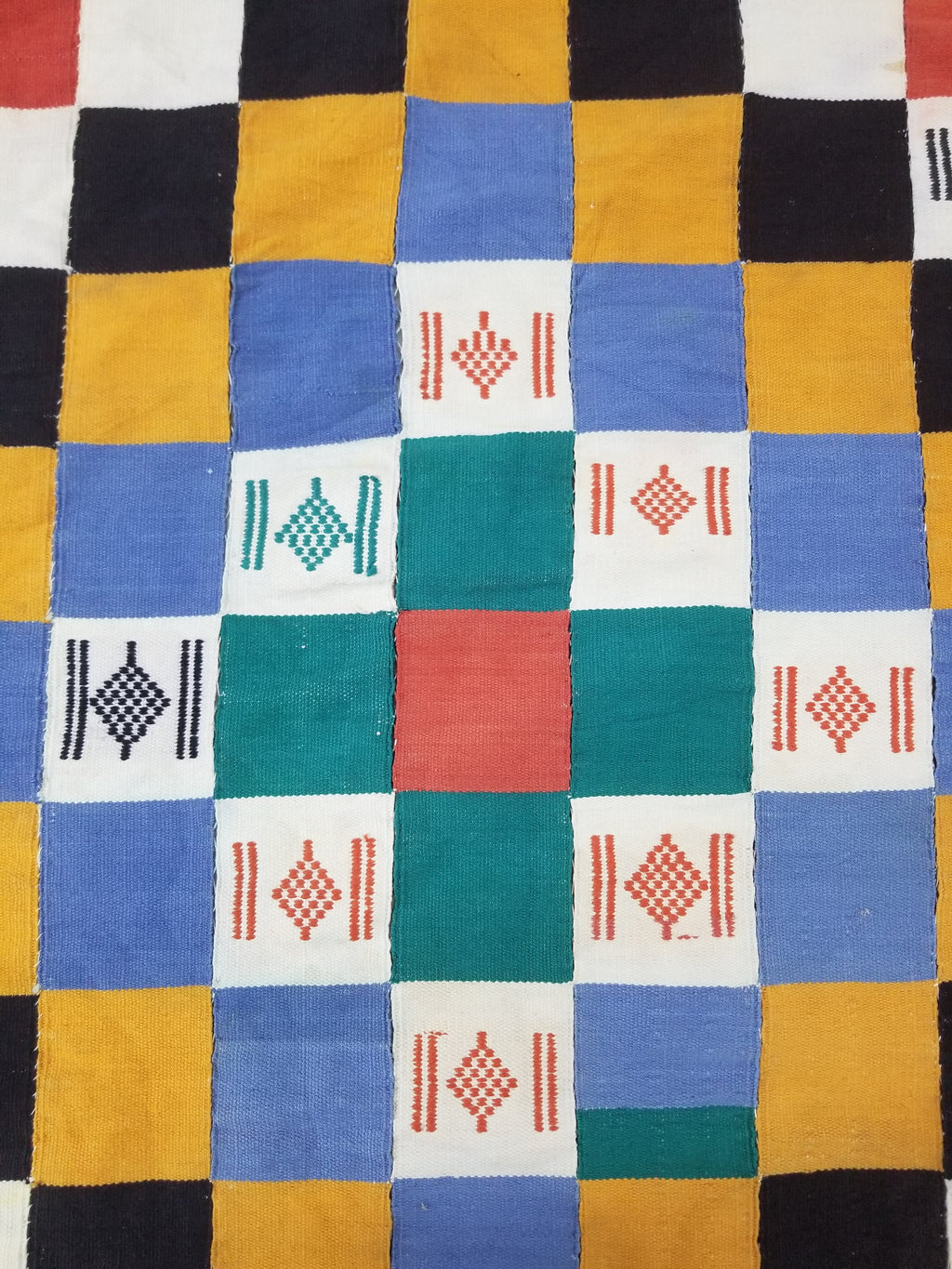 Vintage African Handwoven Ewe Kente Cloth - Ghana Textile Art 238x130cm