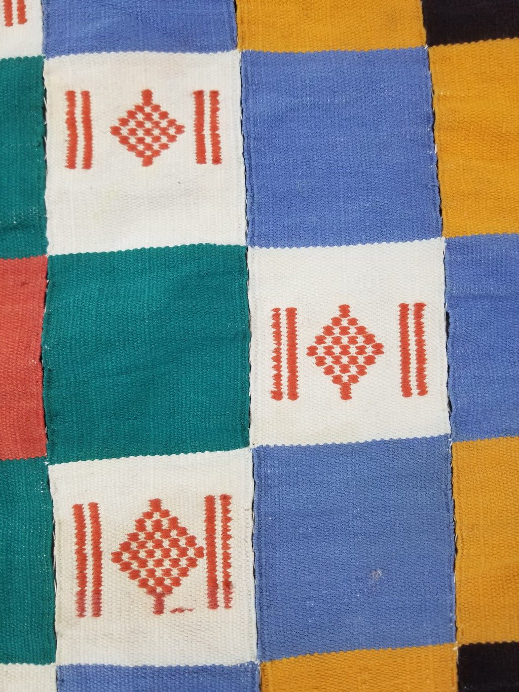 Vintage African Handwoven Ewe Kente Cloth - Ghana Textile Art 238x130cm