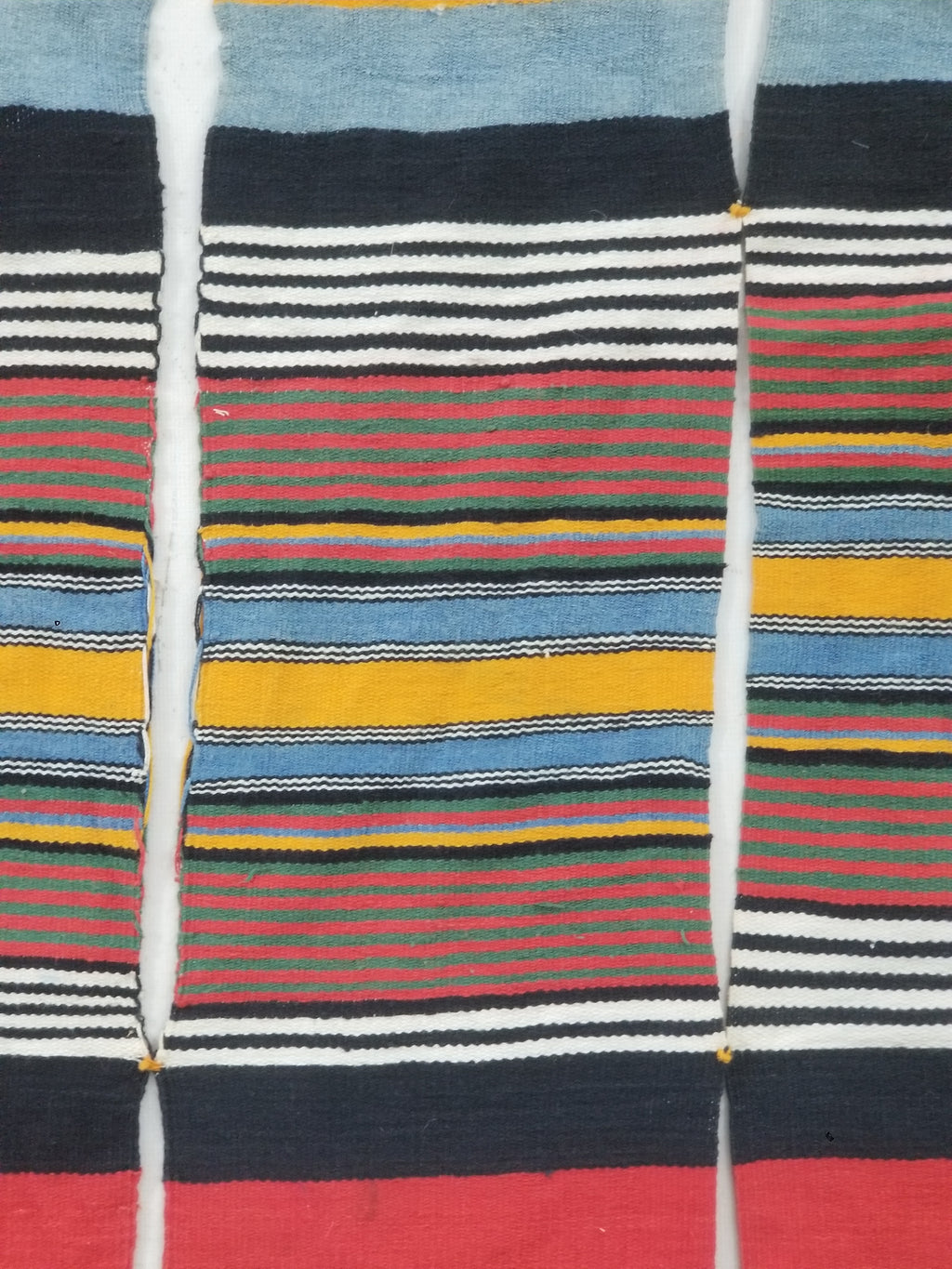 Vintage African Niger Handwoven Striped Souban Cloth Textile 255x120cm