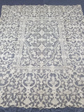 Vintage Italian Point De Venise Needle Lace Tablecloth 256x225cm