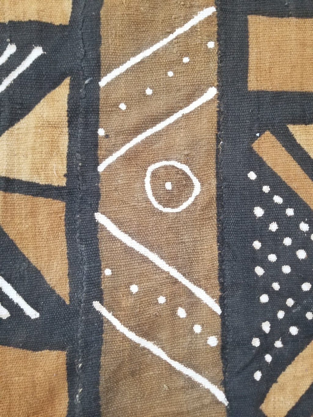 Vintage Traditional African Bogolan Mali Mudcloth Textile 179x104cm