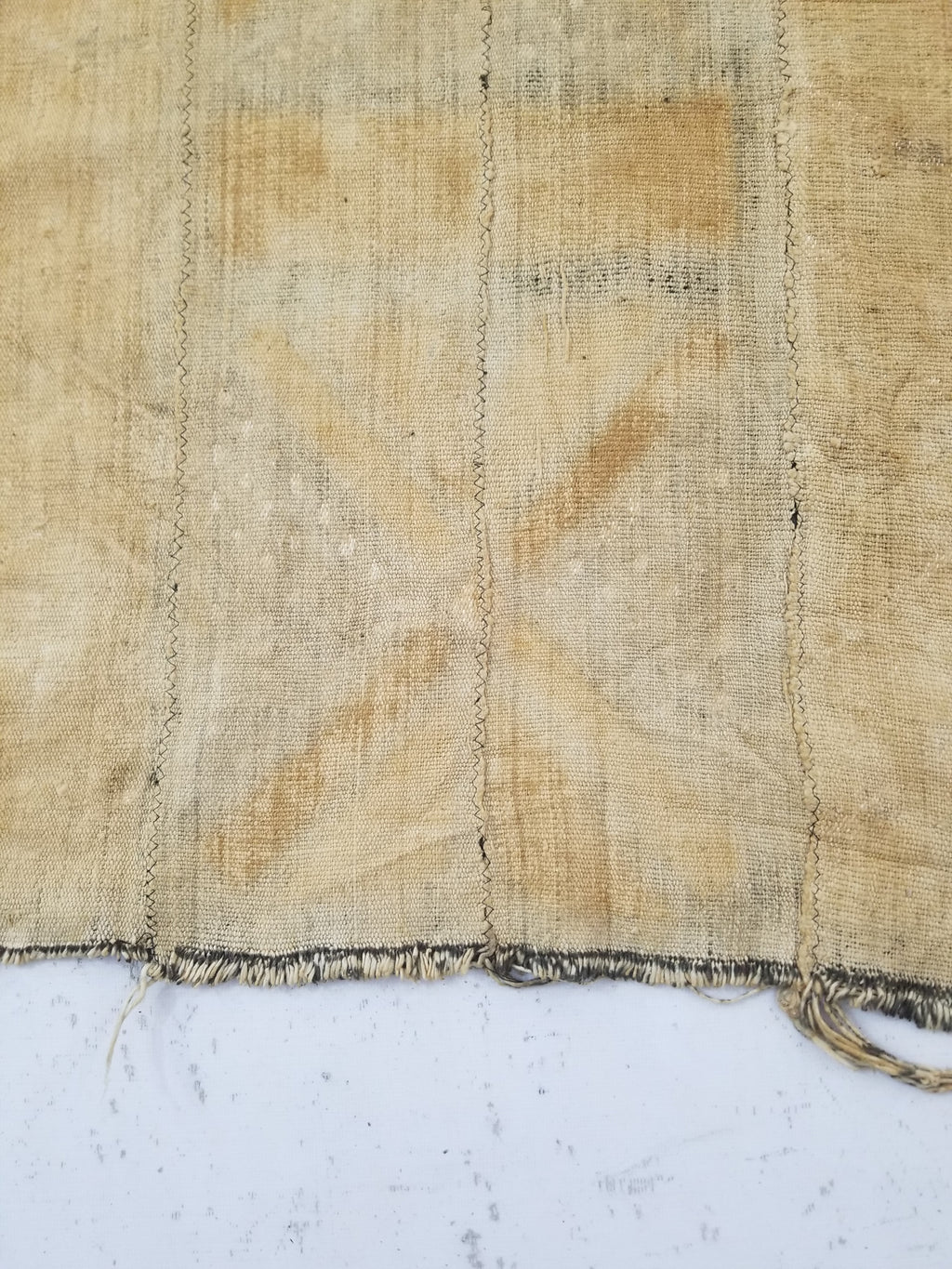 Vintage Traditional African Bogolan Mali Mudcloth Textile 179x104cm