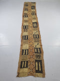 Vintage African Cowrie Shell & Embroidered Tribal Textile Runner 320x55cm