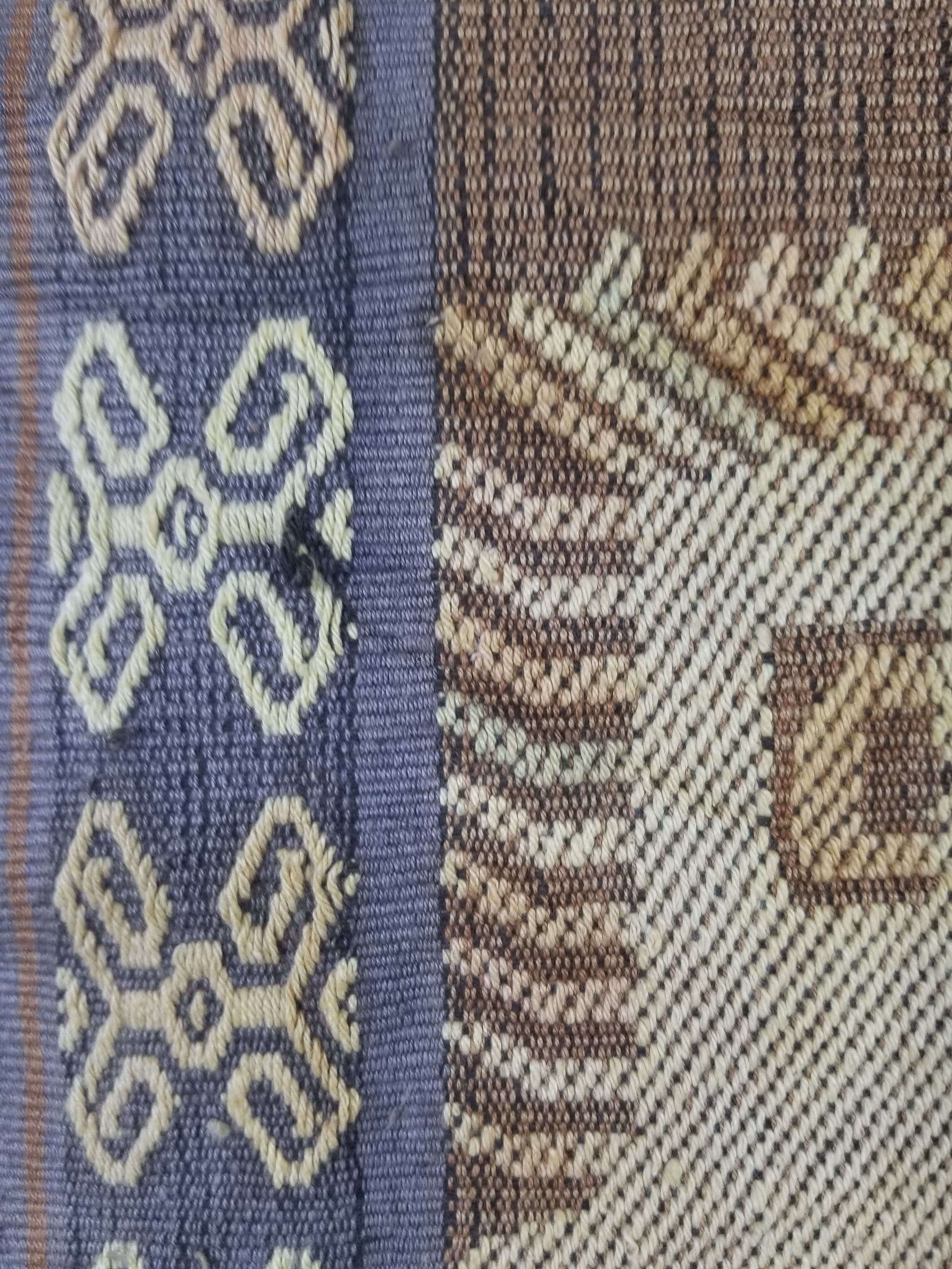 Vintage Indonesian Sumba Ikat Handwoven Figural Tapestry 142x148cm