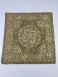 Antique Ottoman Floral Medallion Embroidered Silk Tapestry 118x114cm