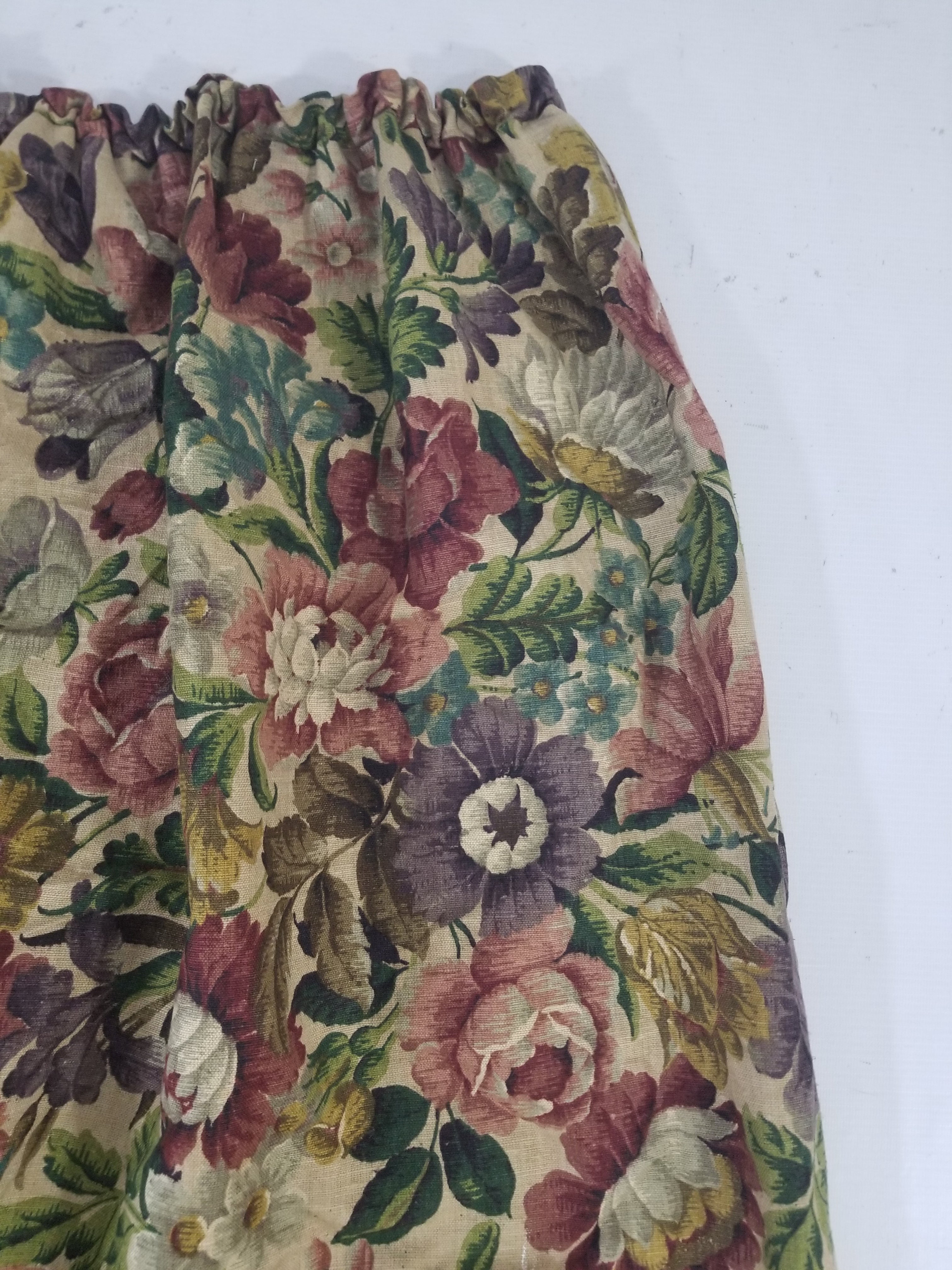 Vintage Traditional European Floral Printed Curtain Panel 225x110cm