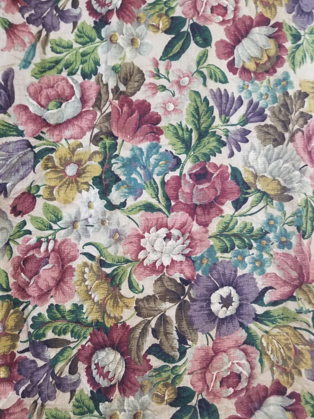 Vintage Traditional European Floral Printed Curtain Panel 225x110cm