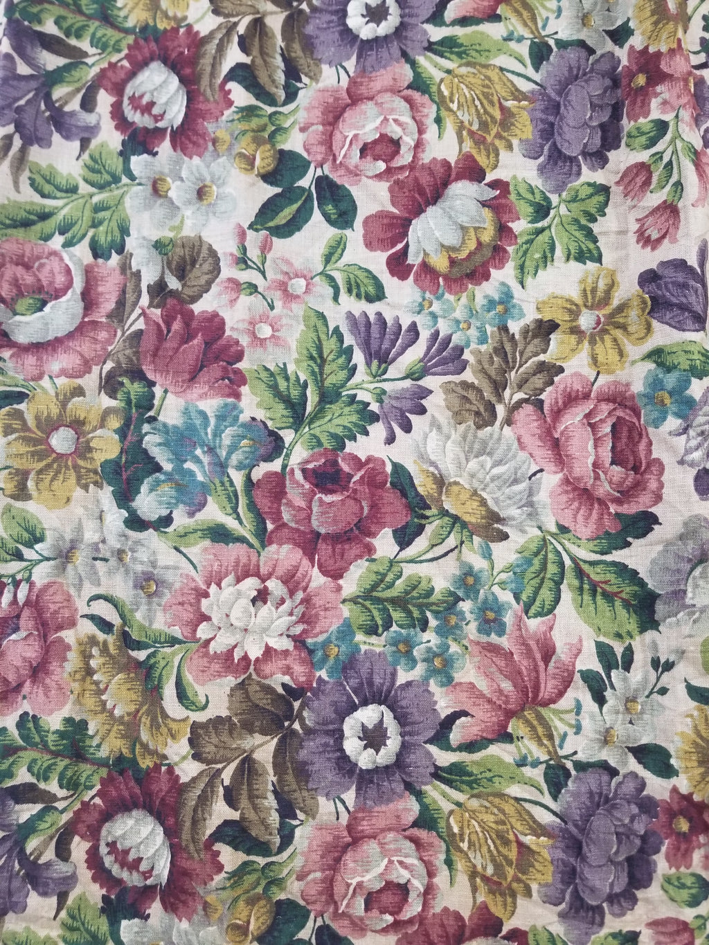Vintage Traditional European Floral Printed Curtain Panel 225x110cm