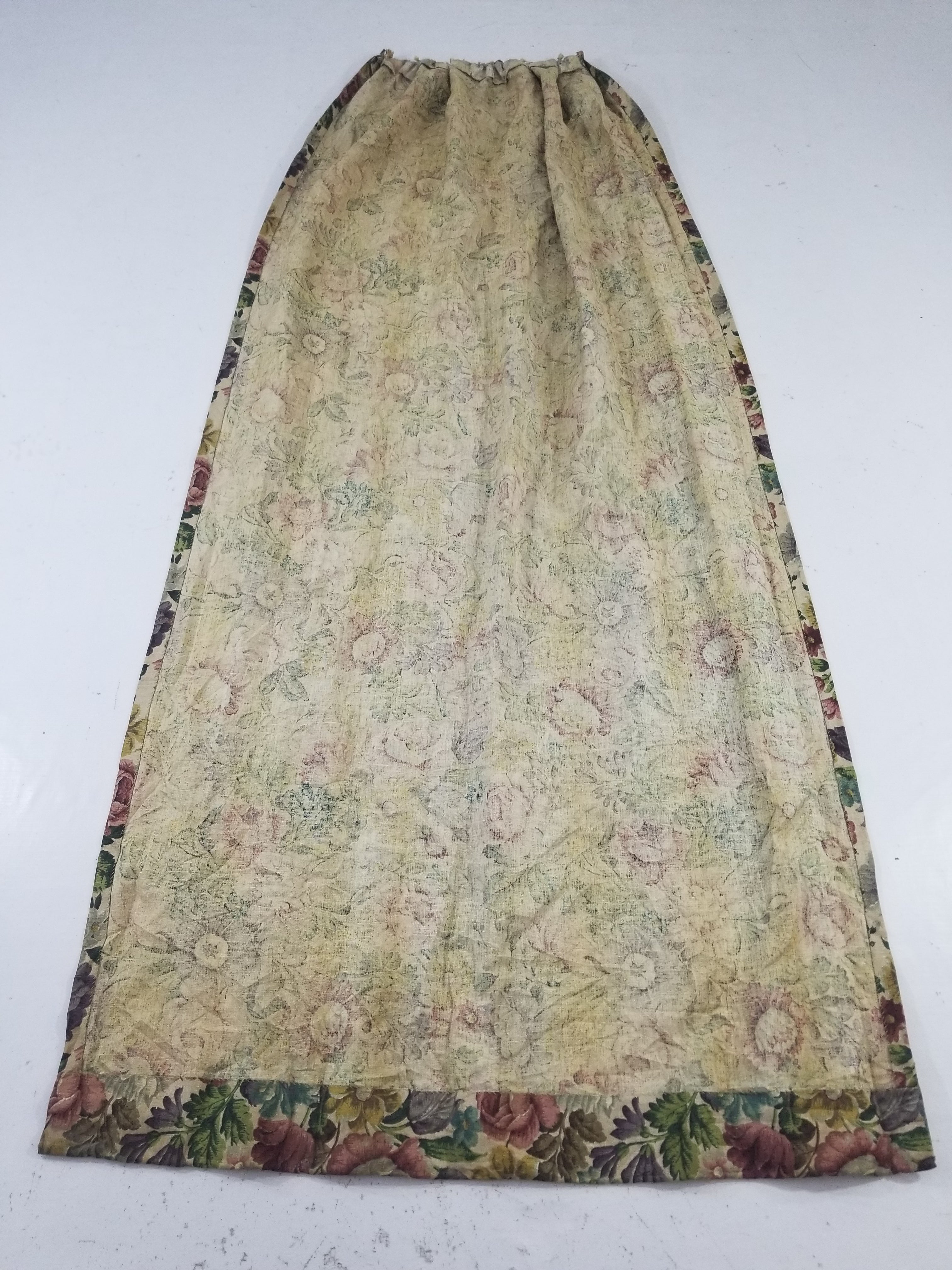 Vintage Traditional European Floral Printed Curtain Panel 225x110cm