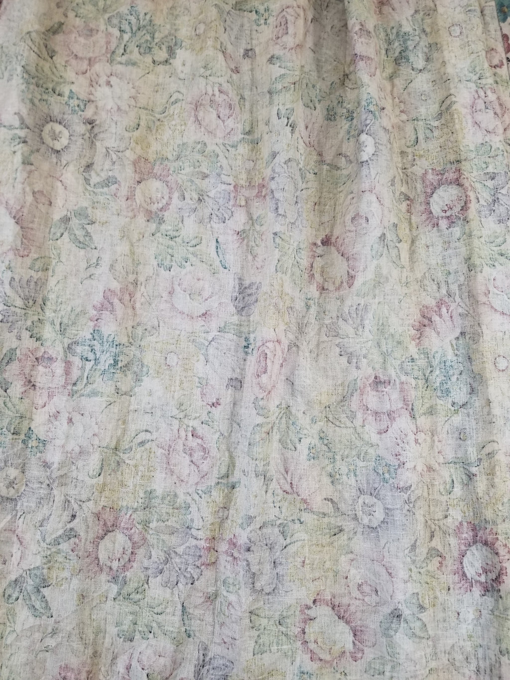 Vintage Traditional European Floral Printed Curtain Panel 225x110cm
