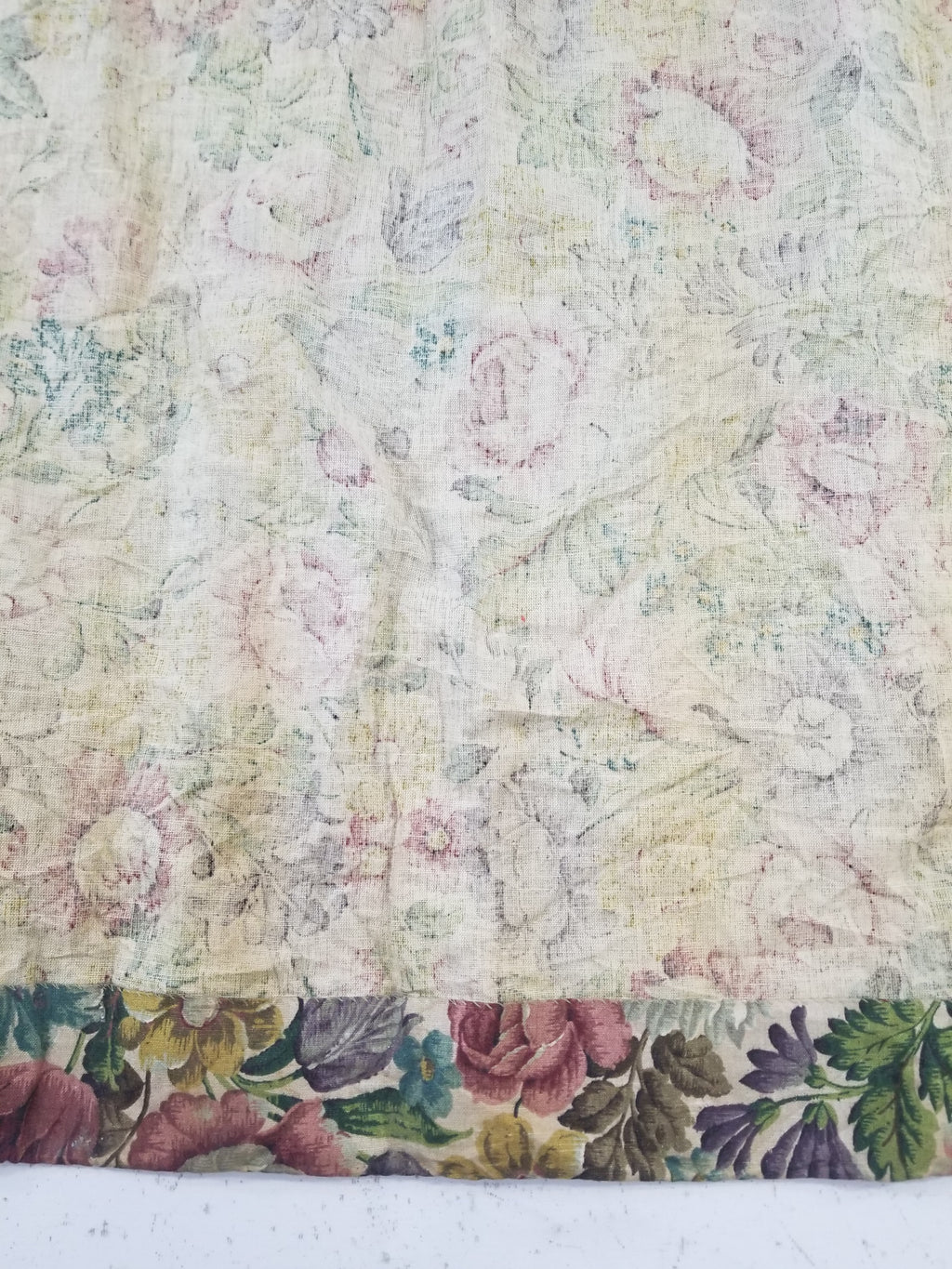 Vintage Traditional European Floral Printed Curtain Panel 225x110cm