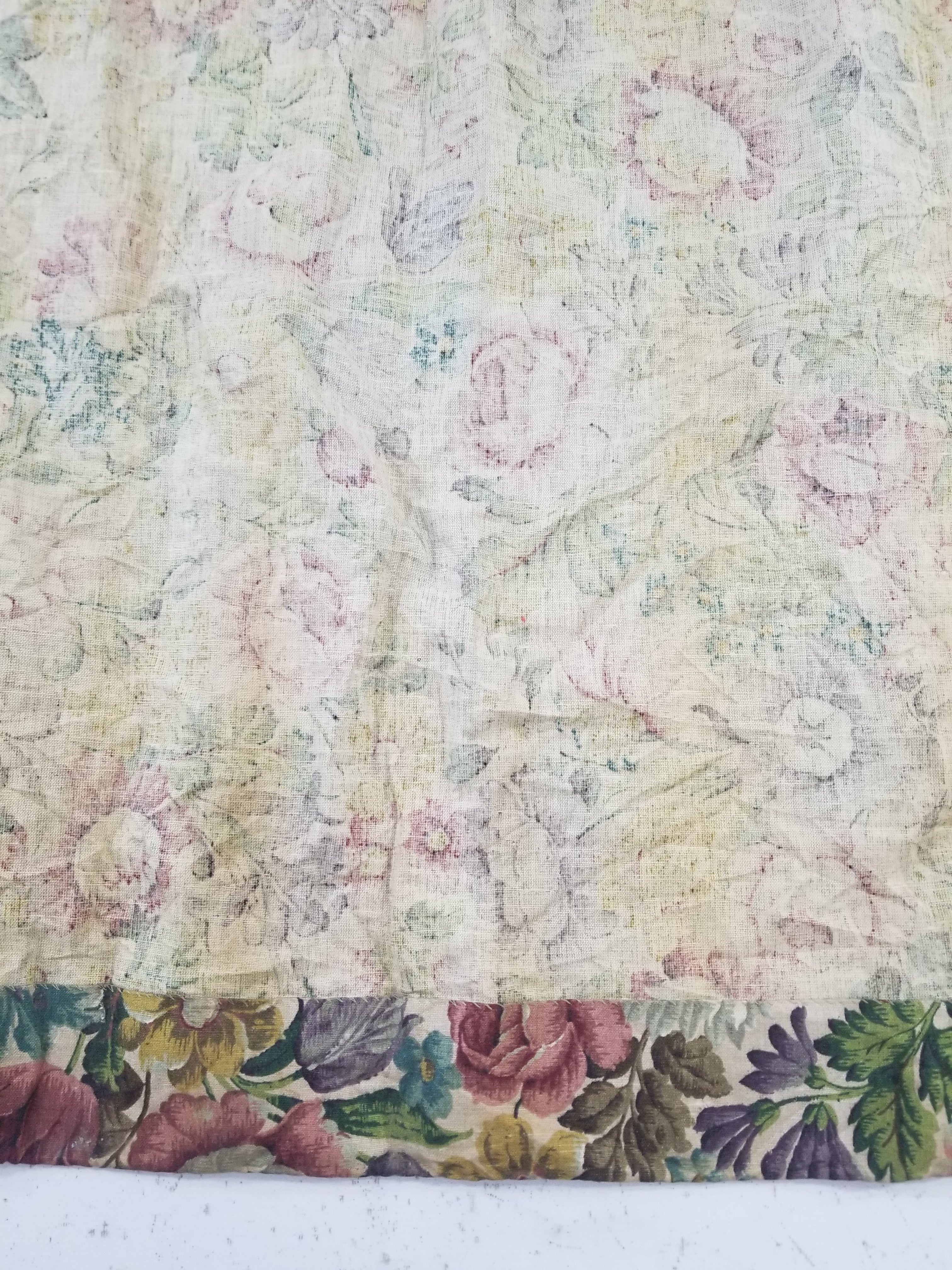 Vintage Traditional European Floral Printed Curtain Panel 225x110cm