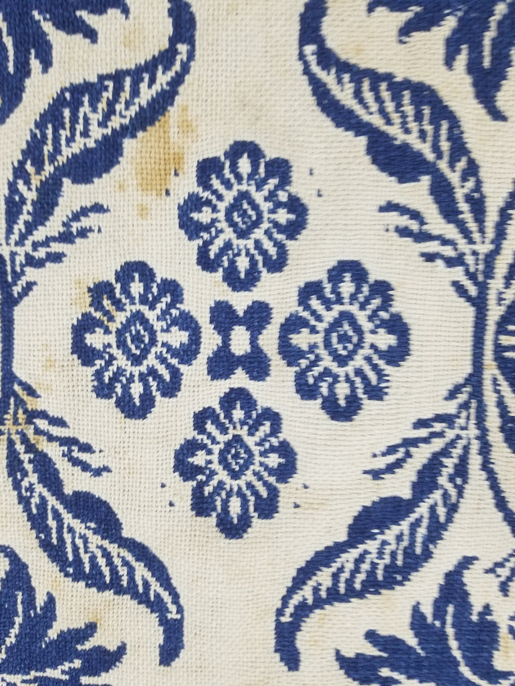 Antique AD1851 American Jacquard Handwoven Reversible Blanket BERKS COUNTY 208x164cm