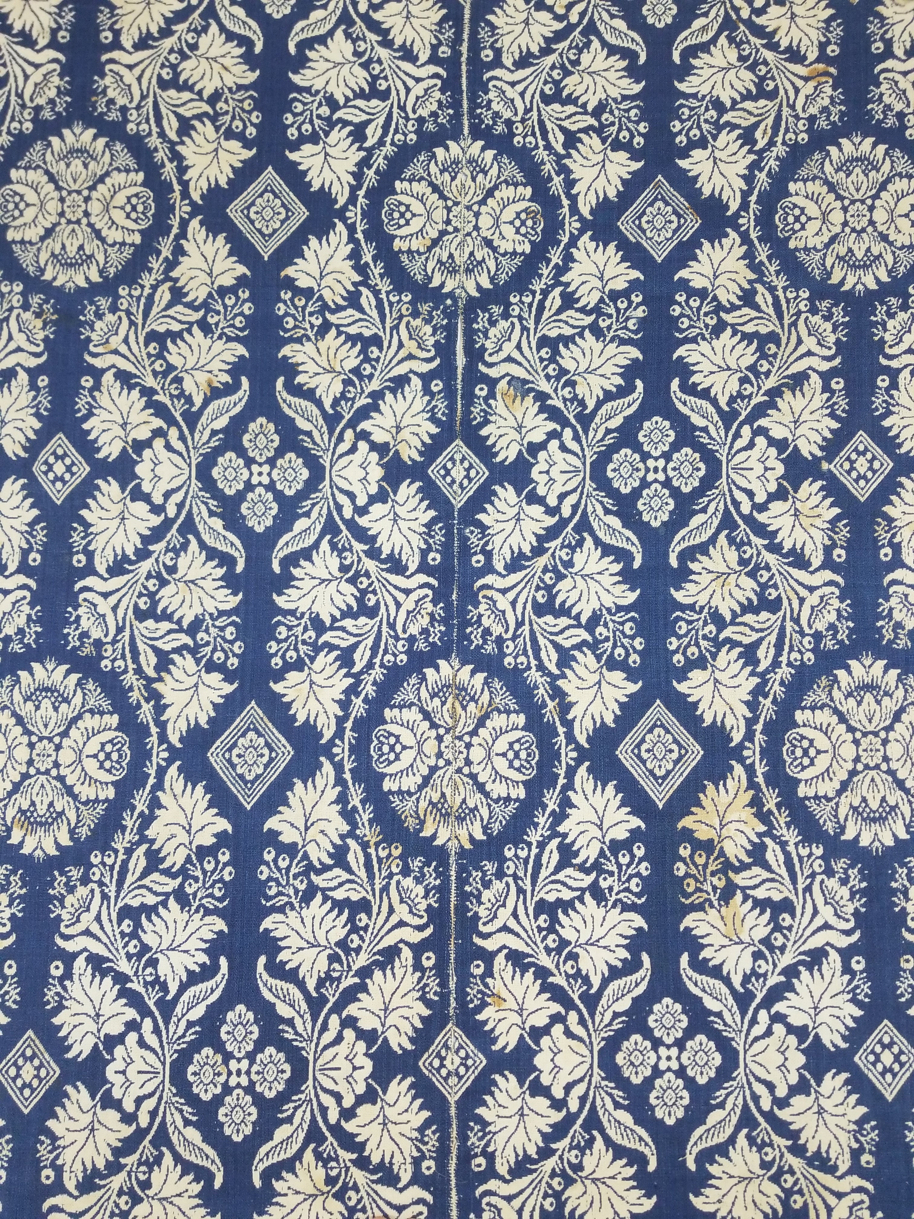 Antique AD1851 American Jacquard Handwoven Reversible Blanket BERKS COUNTY 208x164cm