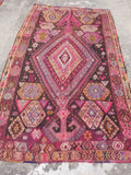Antique Traditional Handwoven Anatolian Style Wool Kilim Rug 268x156cm