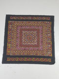Vintage Palestinian Tribal Cross Stitch Embroidered Textile Panel 76x75cm