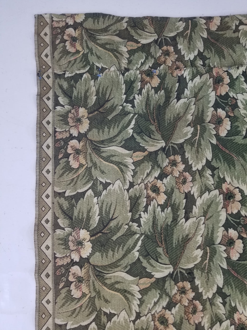 Vintage European Verdure Romantic Garden Scene Woven Tapestry 282x120cm