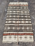 Vintage Traditional Handwoven African Fulani Wool Multicoolor Blanket 238x118cm