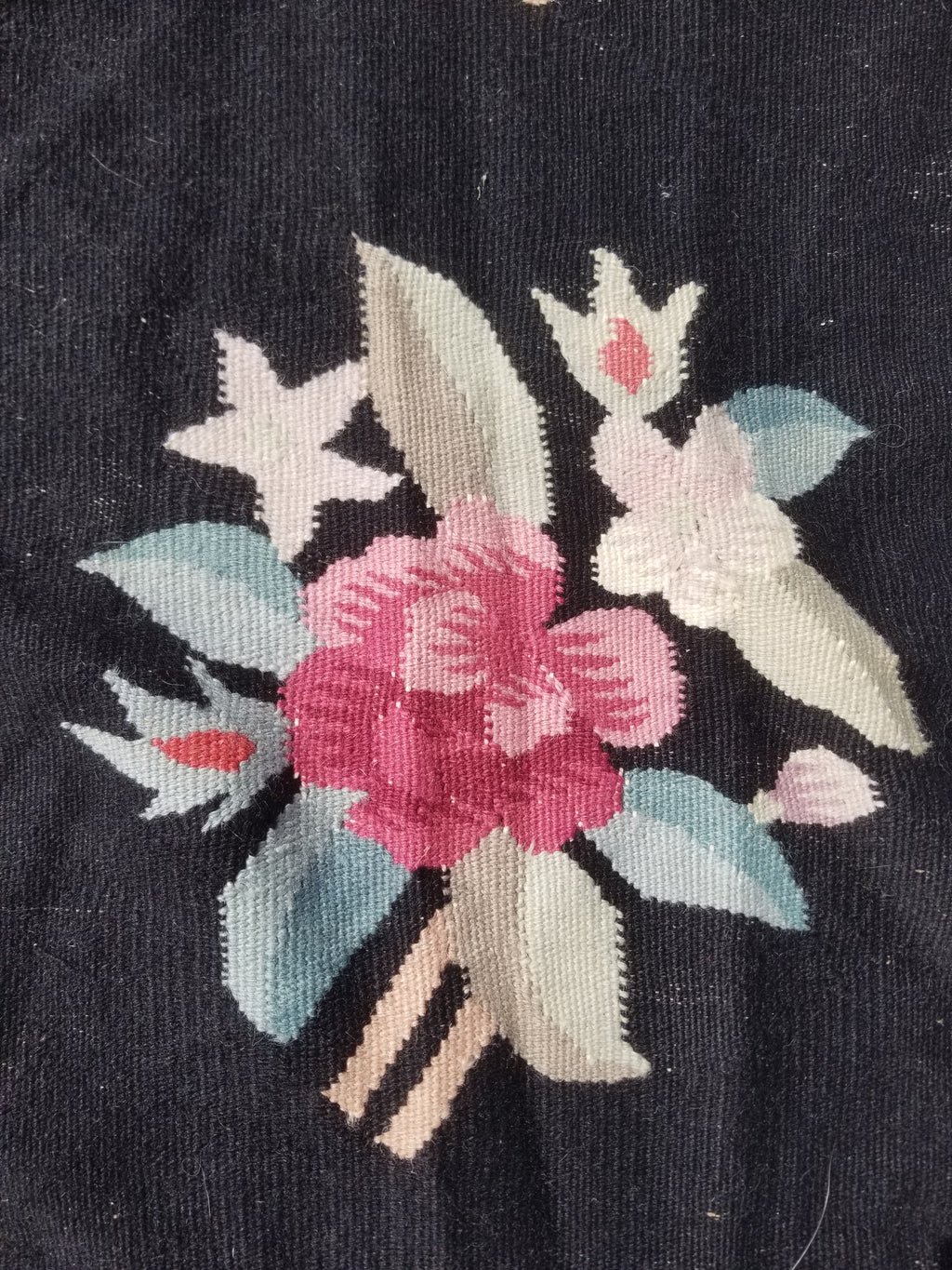 Vintage Traditional Handwoven Bessarabian Style Wool Floral Kilim 268x177cm