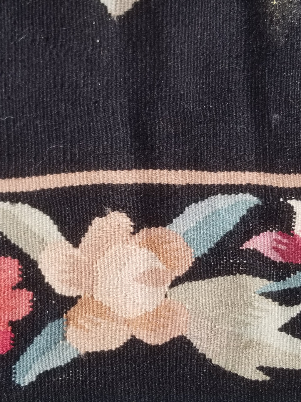 Vintage Traditional Handwoven Bessarabian Style Wool Floral Kilim 268x177cm