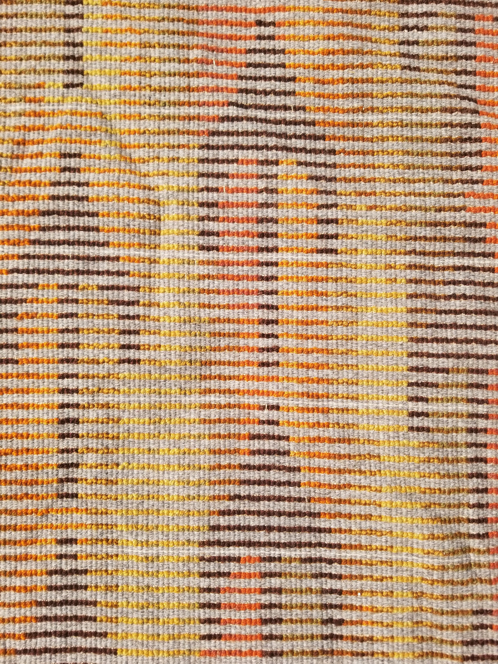 Vintage Traditional Handwoven Scandinavian Wool Shaggy Rya Rug 106x58cm