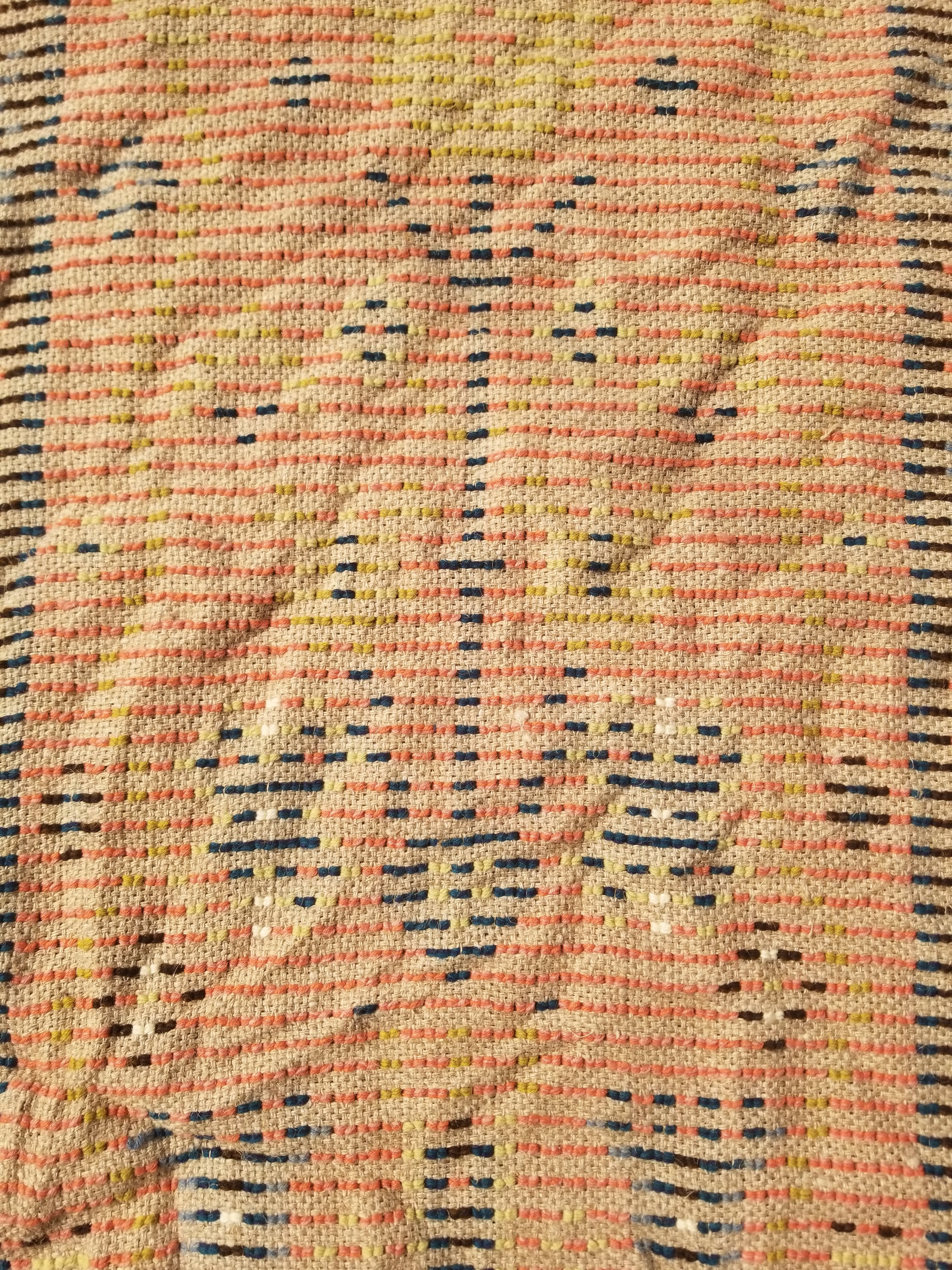 Antique Traditional Handwoven Turkish Tulu Wool Shaggy Rug 101x58cm