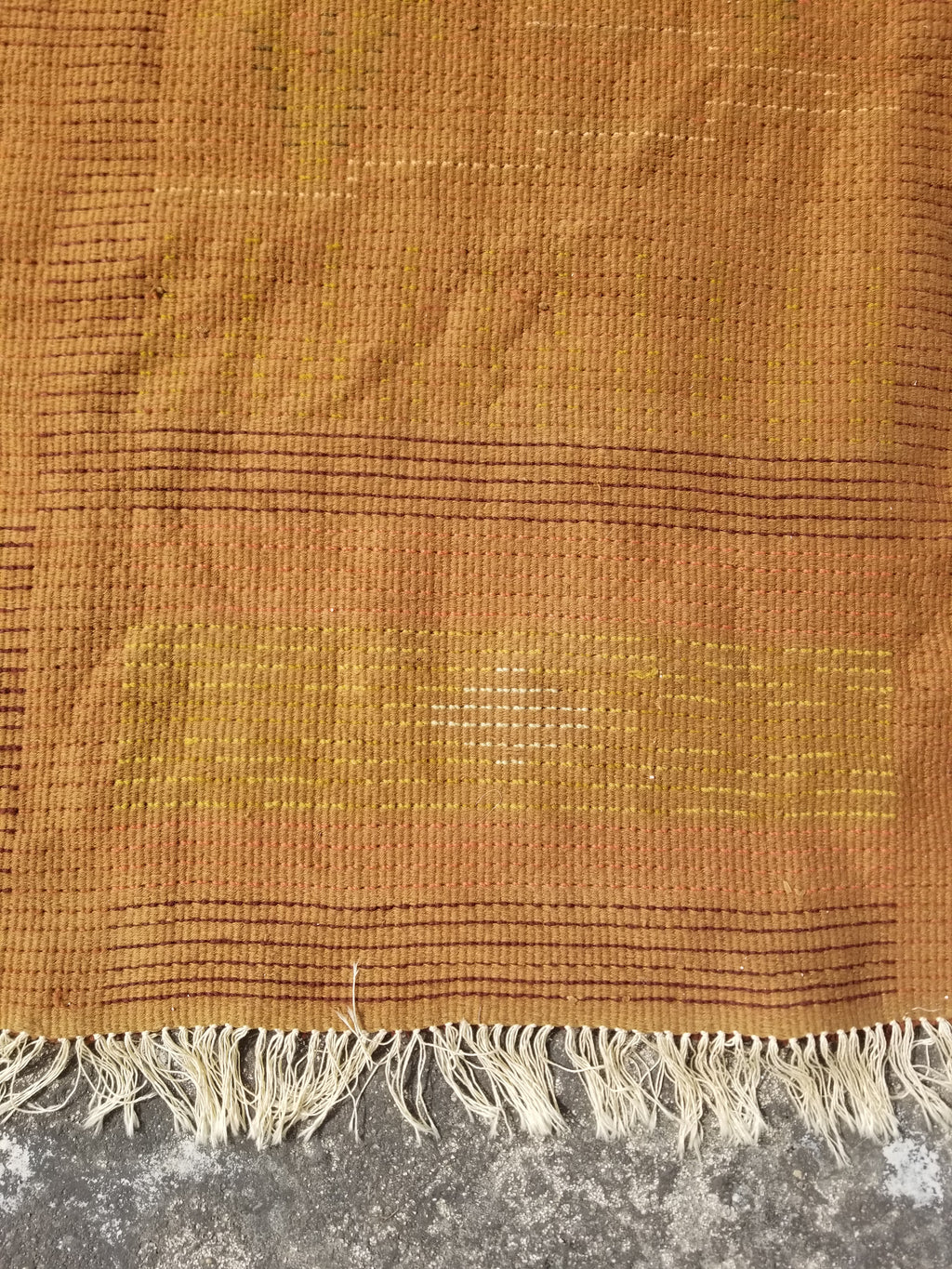 Vintage Traditional Handwoven Scandinavian Wool Shaggy Rya Rug 156x100cm