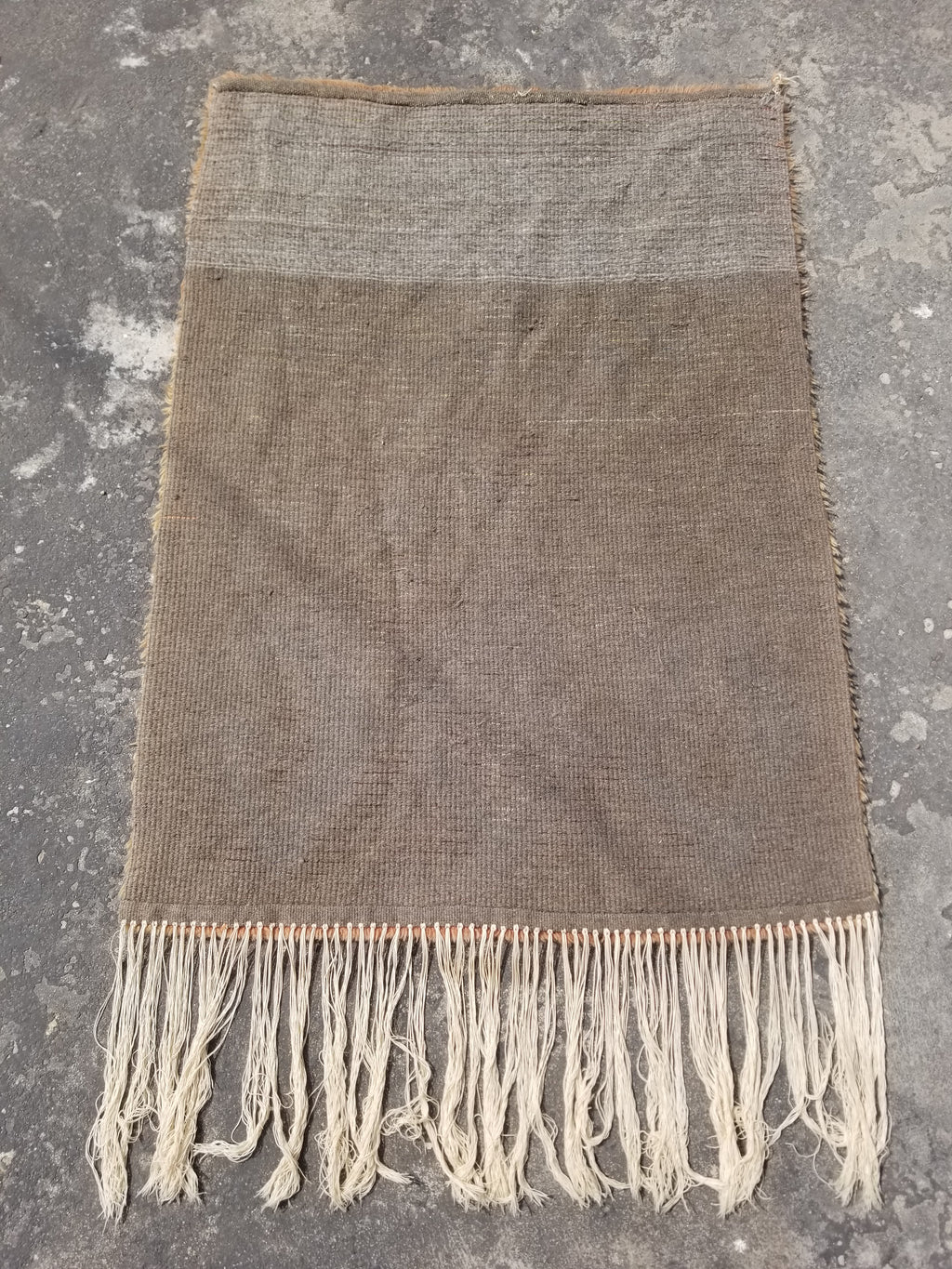 Vintage Traditional Handwoven Scandinavian Wool Rya Shag Rug 116x82cm
