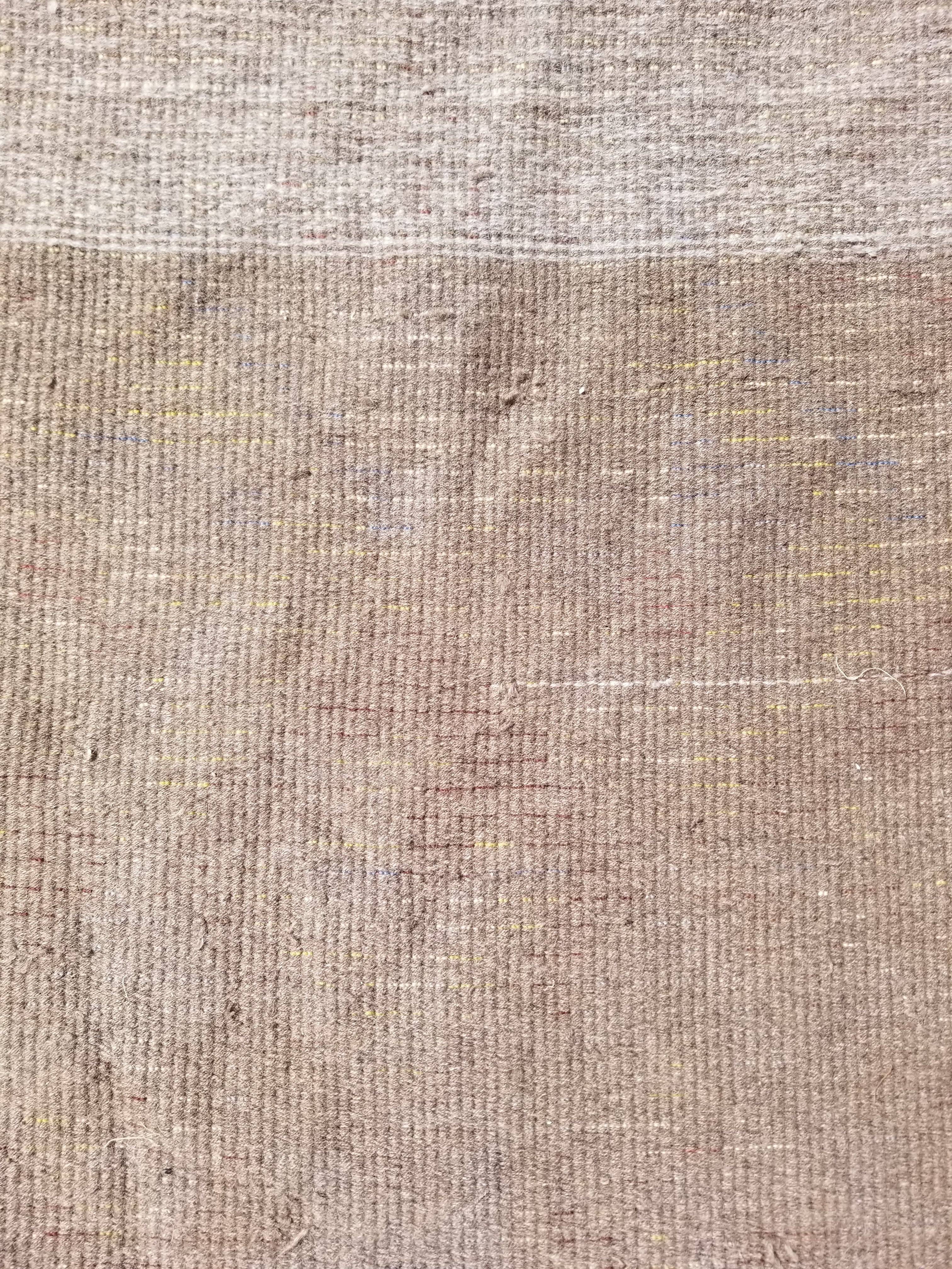 Vintage Traditional Handwoven Scandinavian Wool Rya Shag Rug 116x82cm