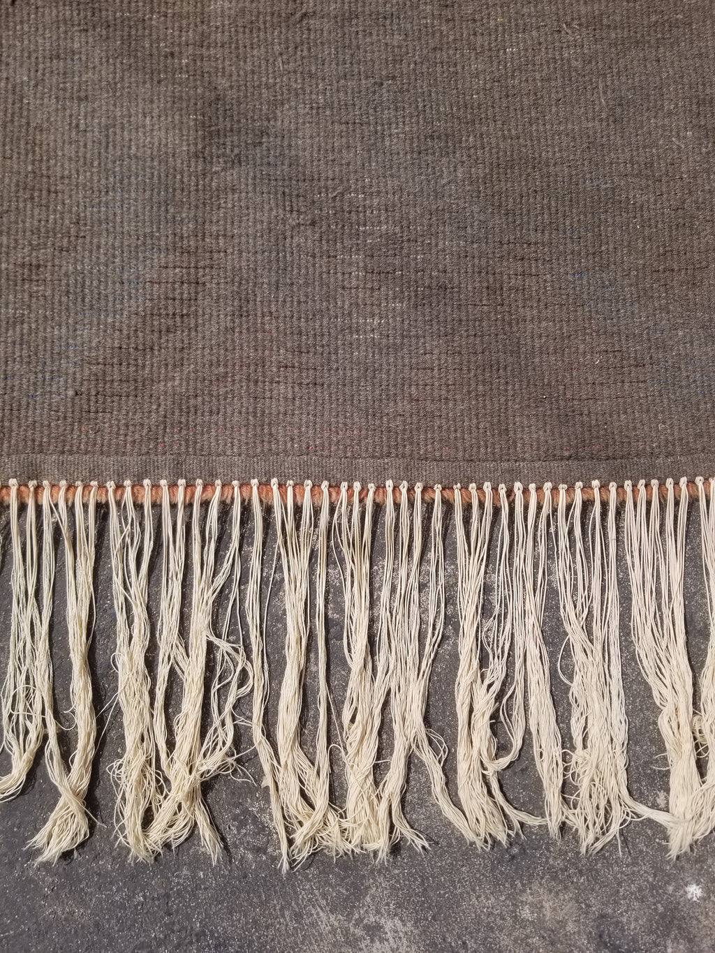 Vintage Traditional Handwoven Scandinavian Wool Rya Shag Rug 116x82cm
