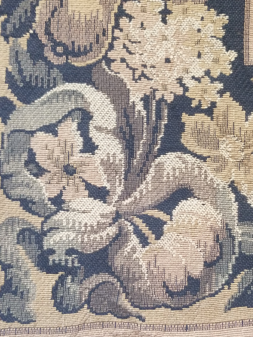 Vintage French Aubusson Style Jacquard Woven Bird in a Nature Tapestry 288x124cm