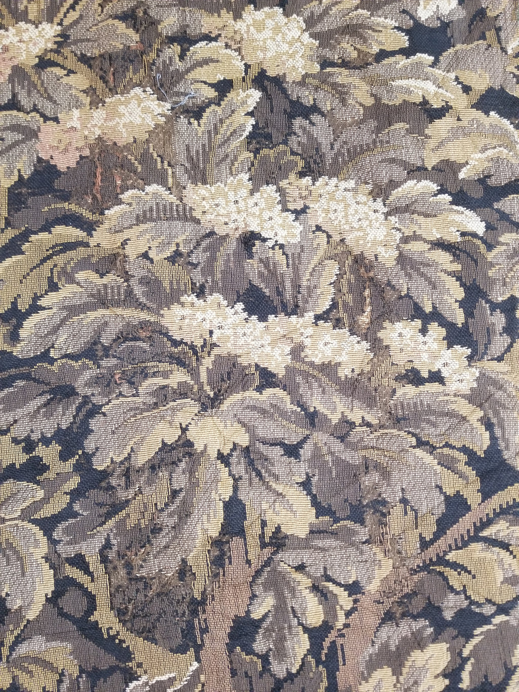Vintage French Aubusson Style Jacquard Woven Bird in a Nature Tapestry 288x124cm
