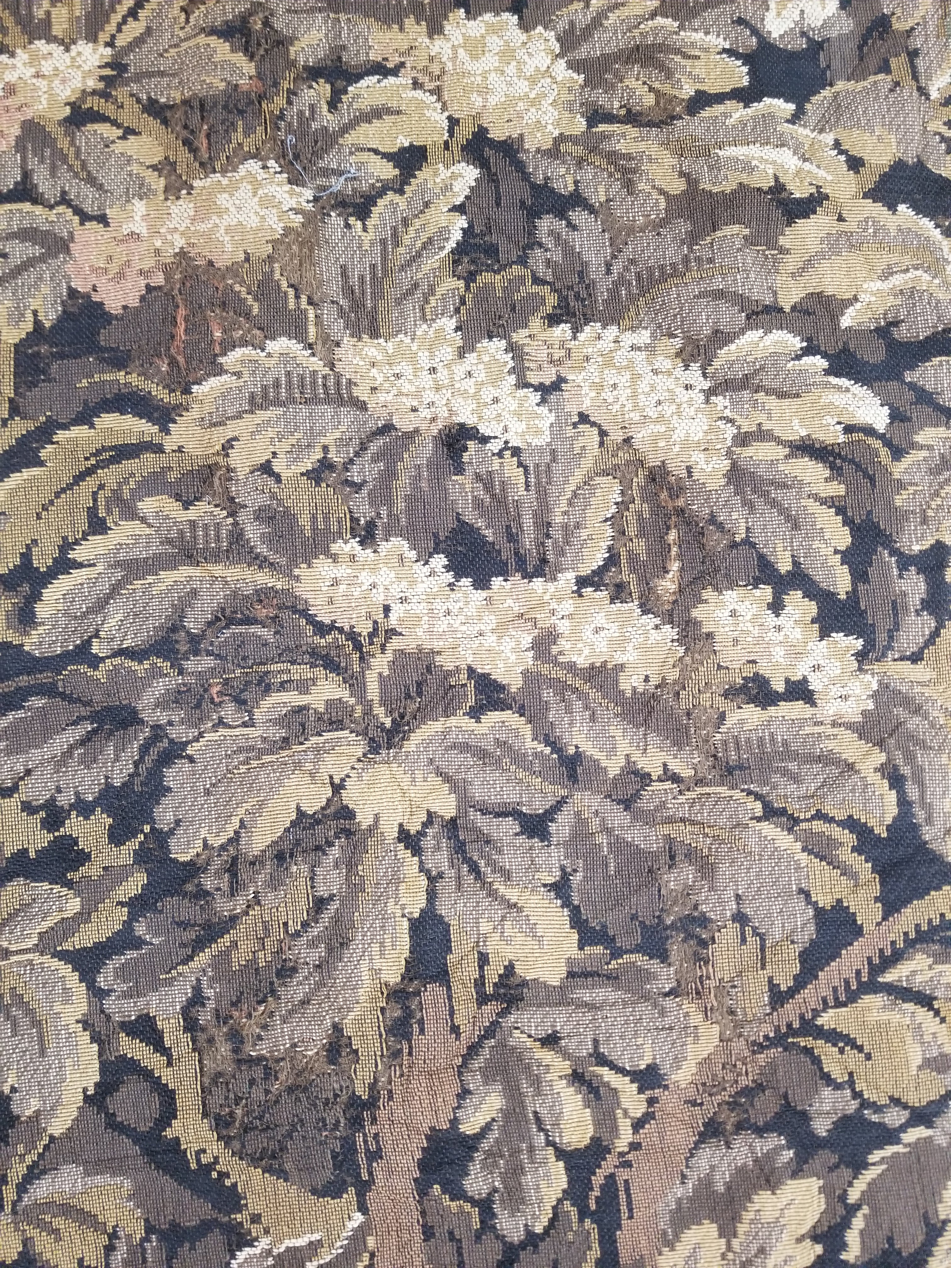 Vintage French Aubusson Style Jacquard Woven Bird in a Nature Tapestry 288x124cm