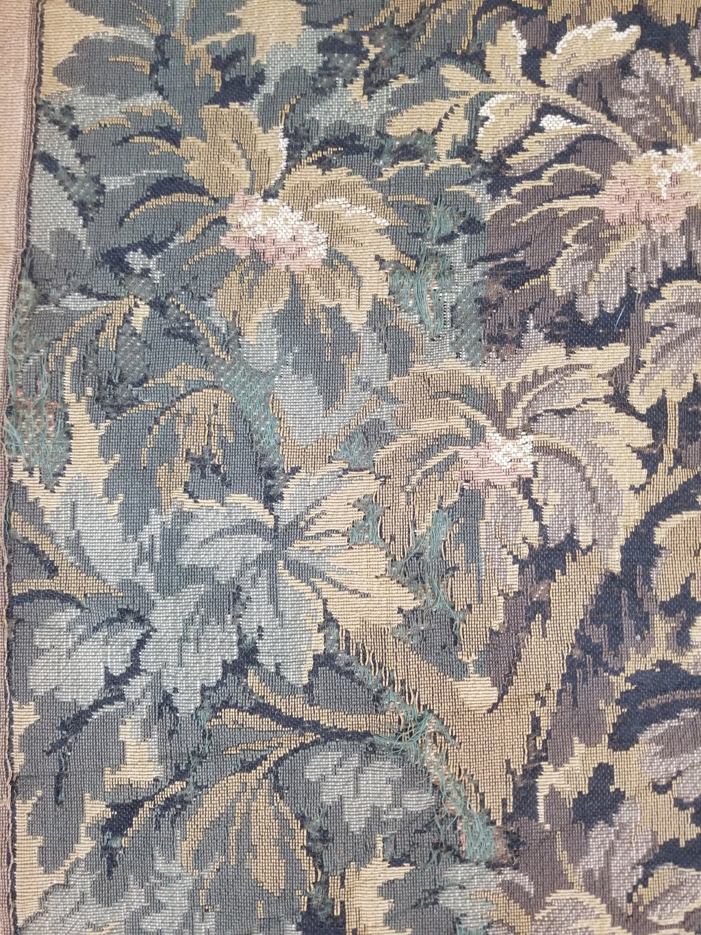 Vintage French Aubusson Style Jacquard Woven Bird in a Nature Tapestry 288x124cm