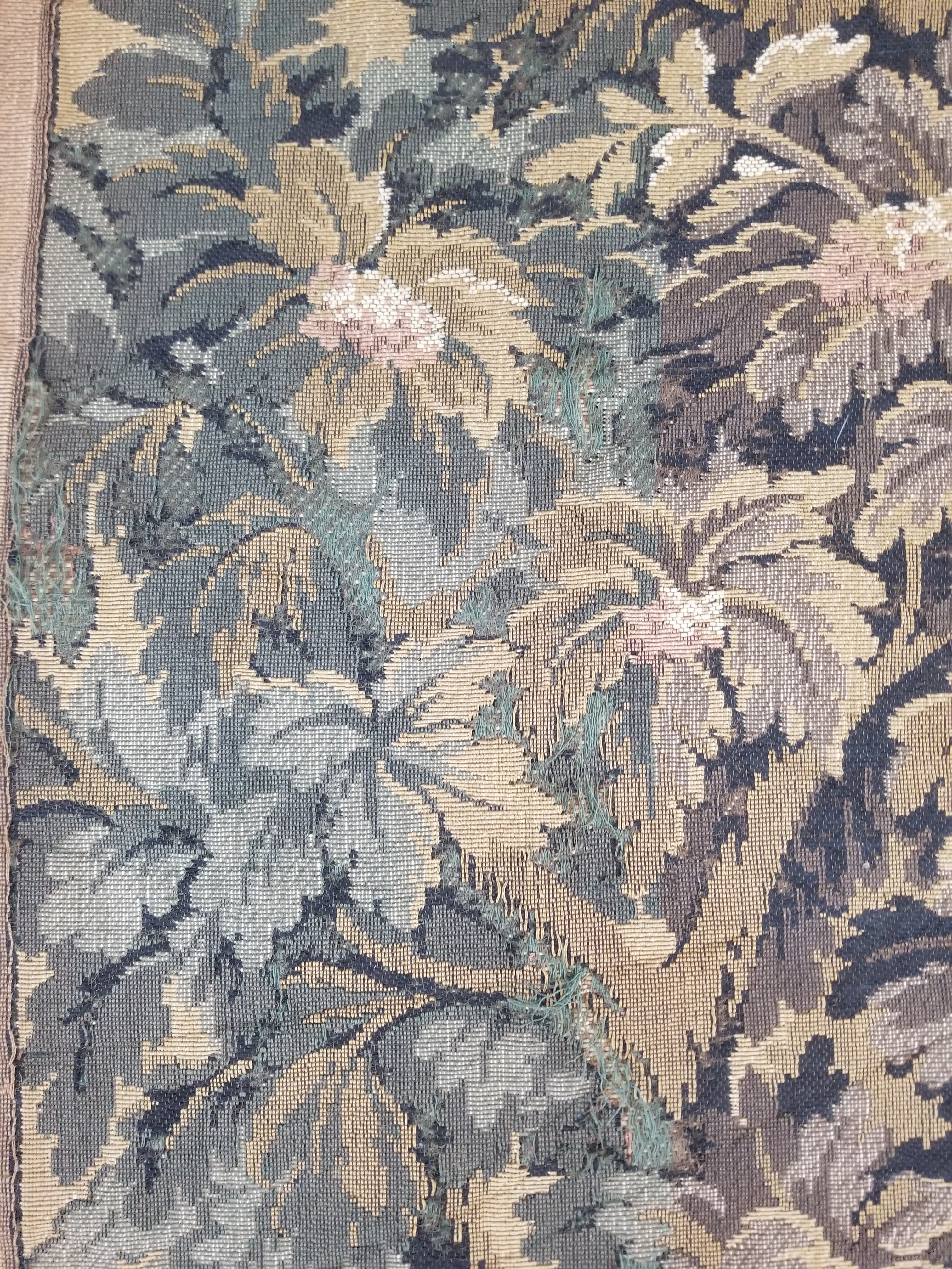 Vintage French Aubusson Style Jacquard Woven Bird in a Nature Tapestry 288x124cm
